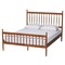 Baxton Studio Deance Retro-Modern Walnut Brown Finished Wood Queen Size Platform Bed 245-13441-ZORO - alternate 1
